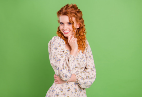 Woman smiling
