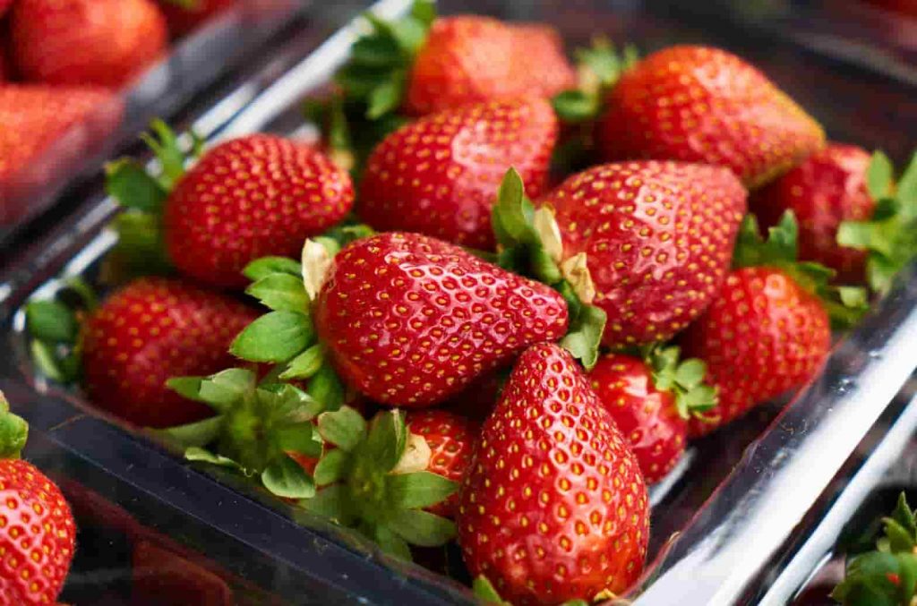 strawberries for teeth