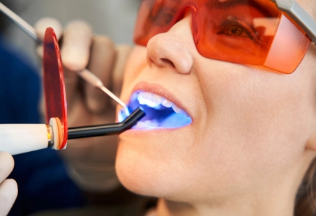 shining on tooth